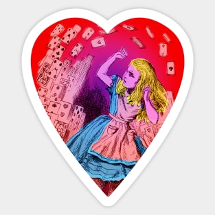 Alice and Cards Sticker